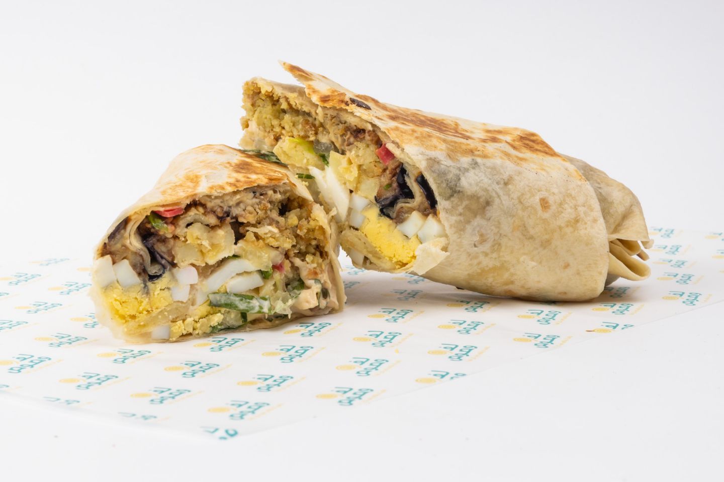 Egg And Hummus Falafel Sandwich