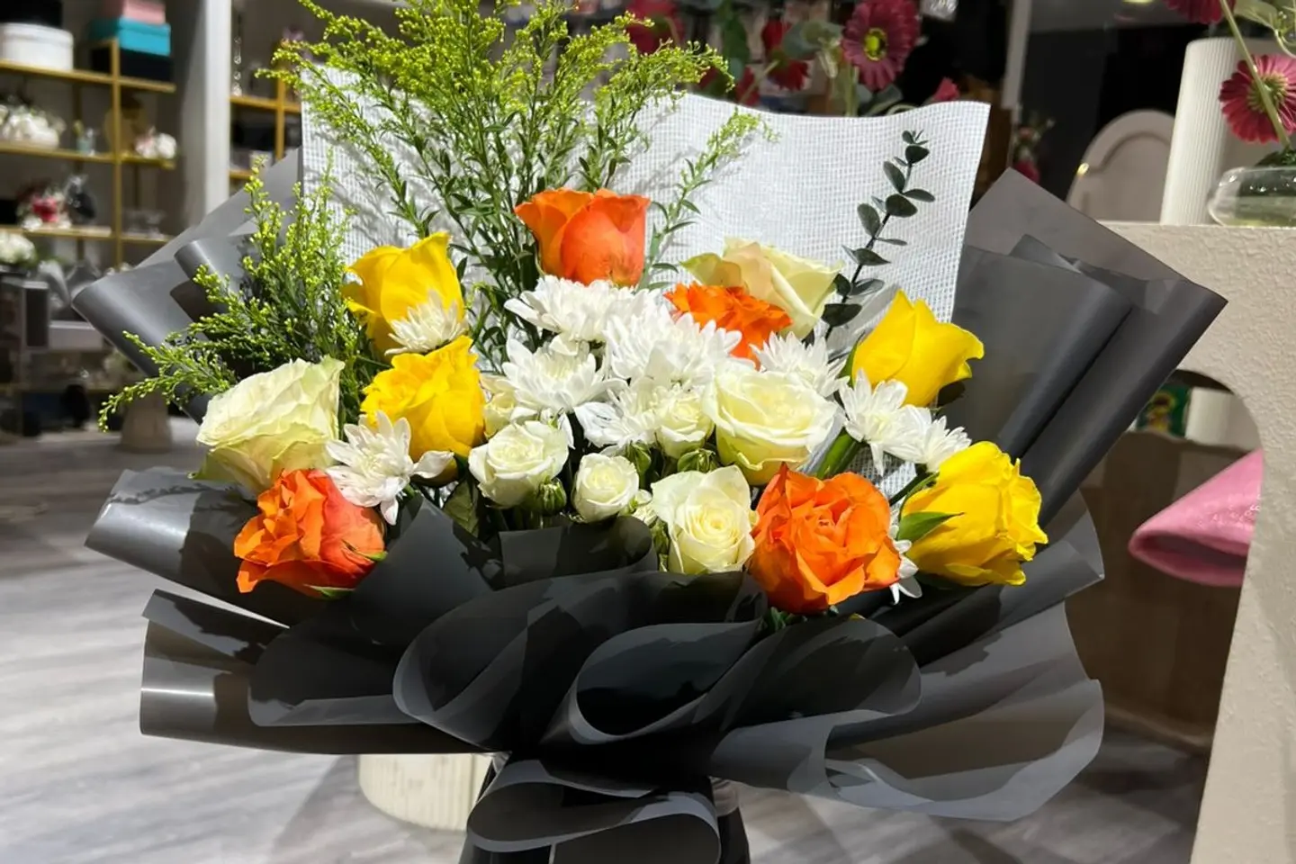 باقة الروز والبيبي روز