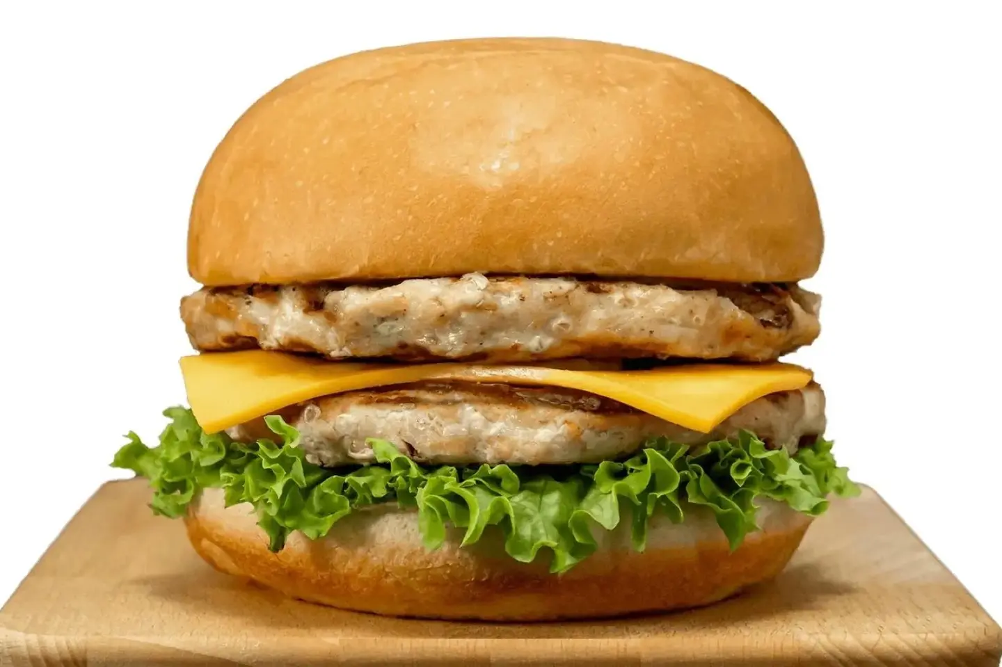 دبل برجر دجاج مشوي