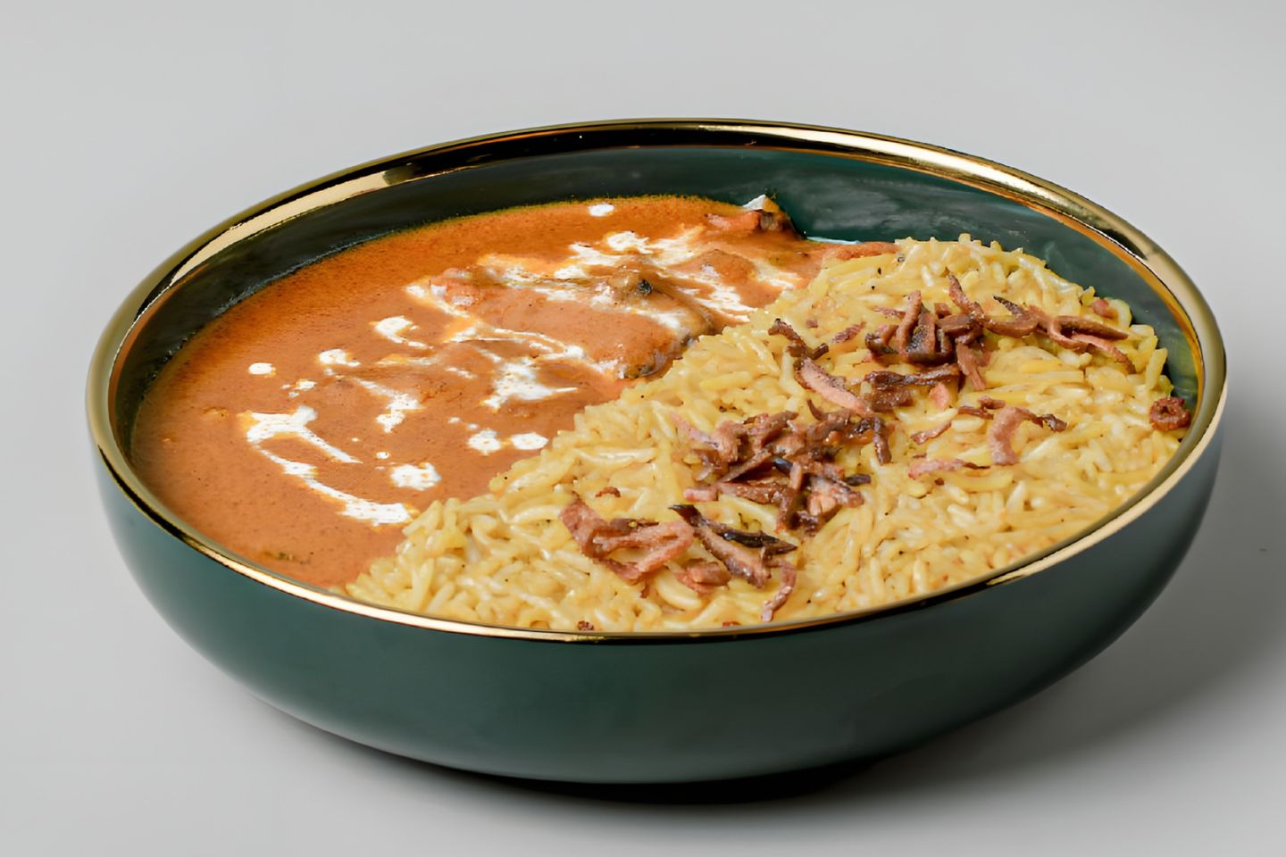 Butter Chicken With Indian Spices And Rice