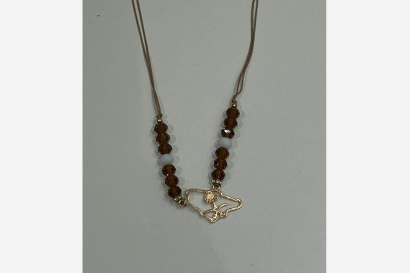 Saudi Arabia Map Necklace Beads