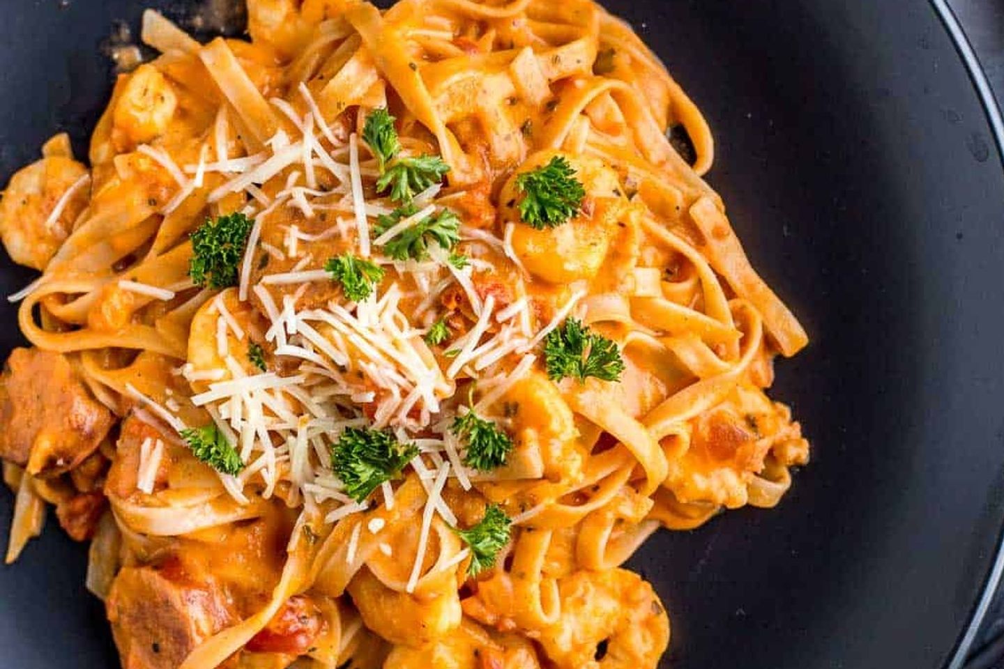Tiger Prawns Pink Sauce Pasta