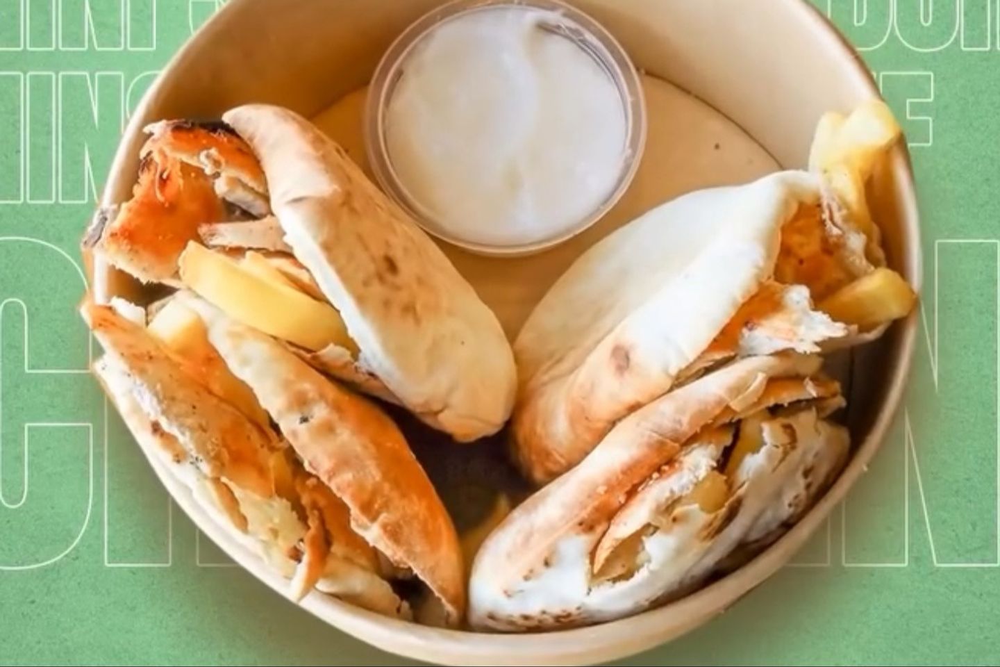 اربعة ميني شاورما لحم
