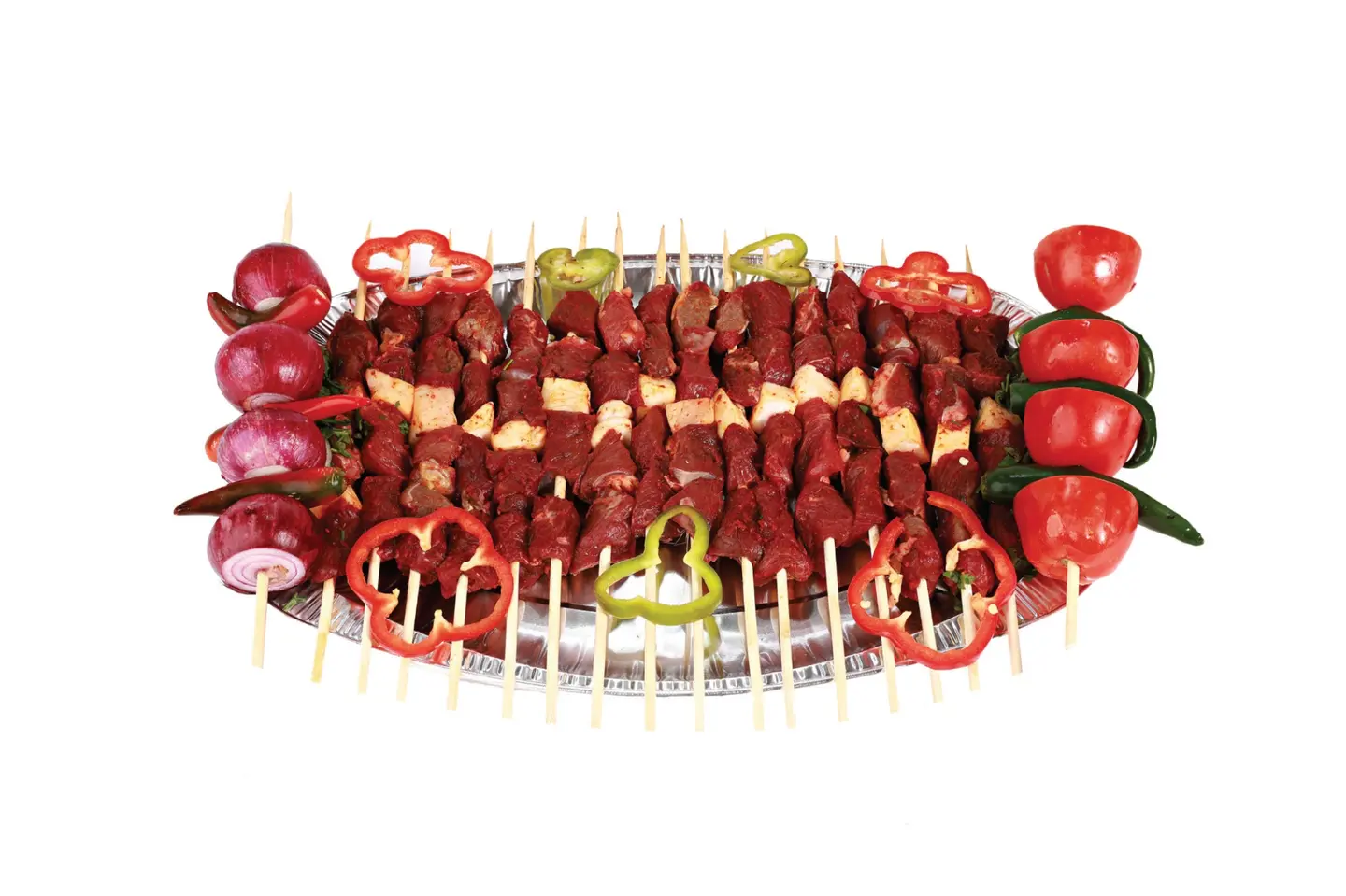 Awsal Of Raw Meat4 Skewers