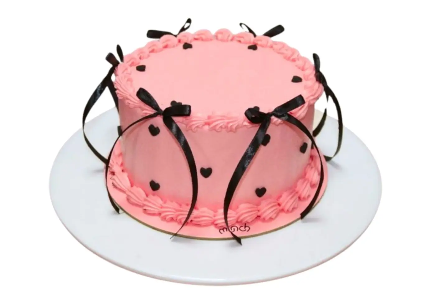 كيكة الفيونكة الوردية فانيليا وسط