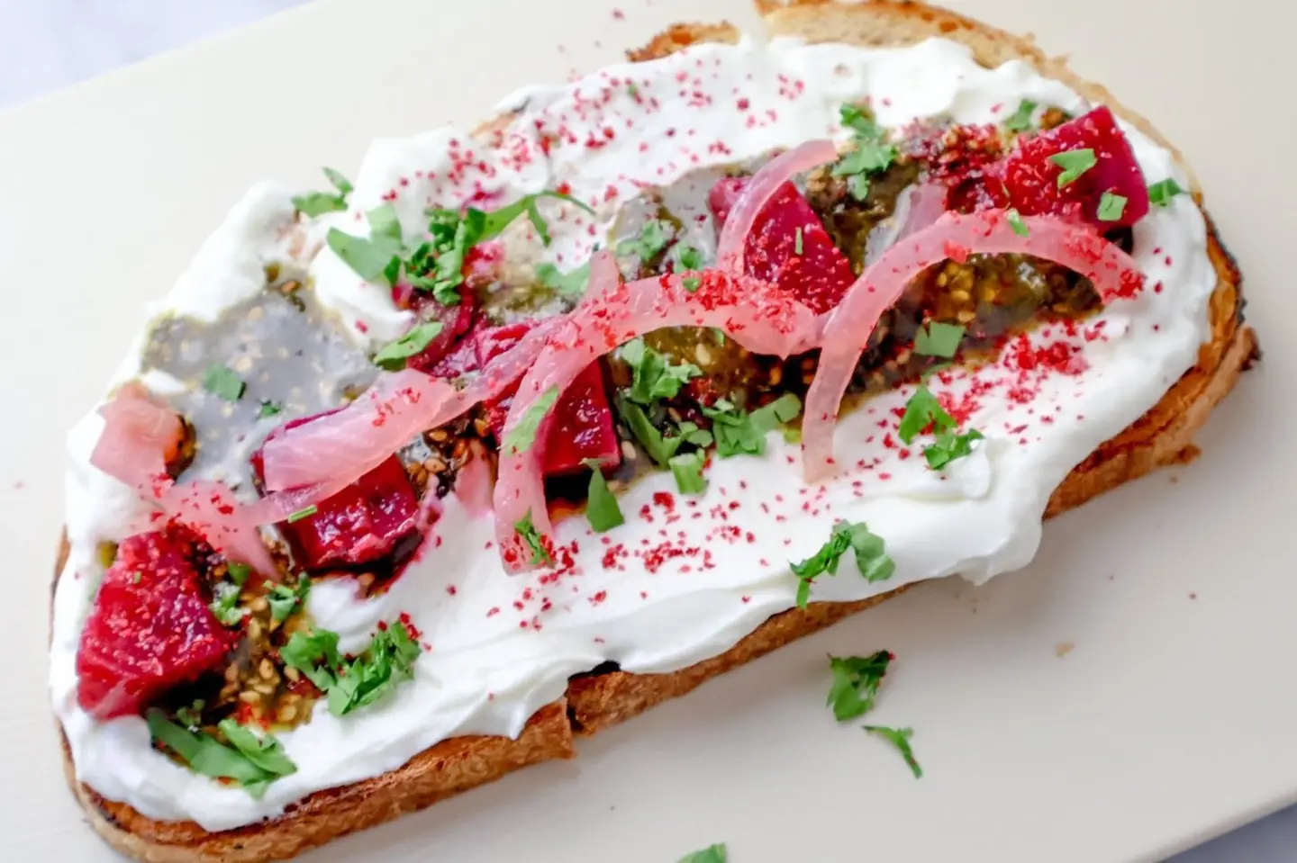 Labnah Beetroot Toast