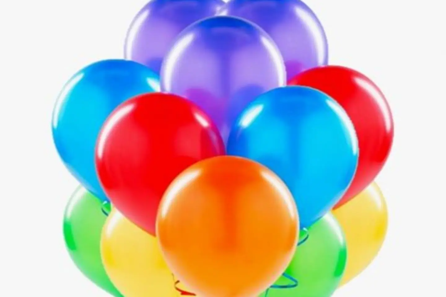 باقة بالونات هيليوم ملونة