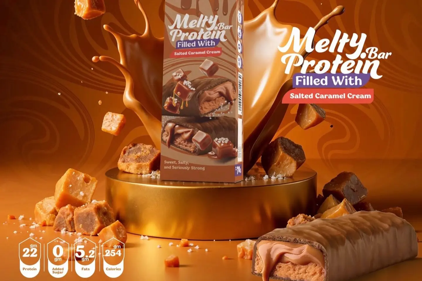 Zero Melty Protein Bar Salted Caramel