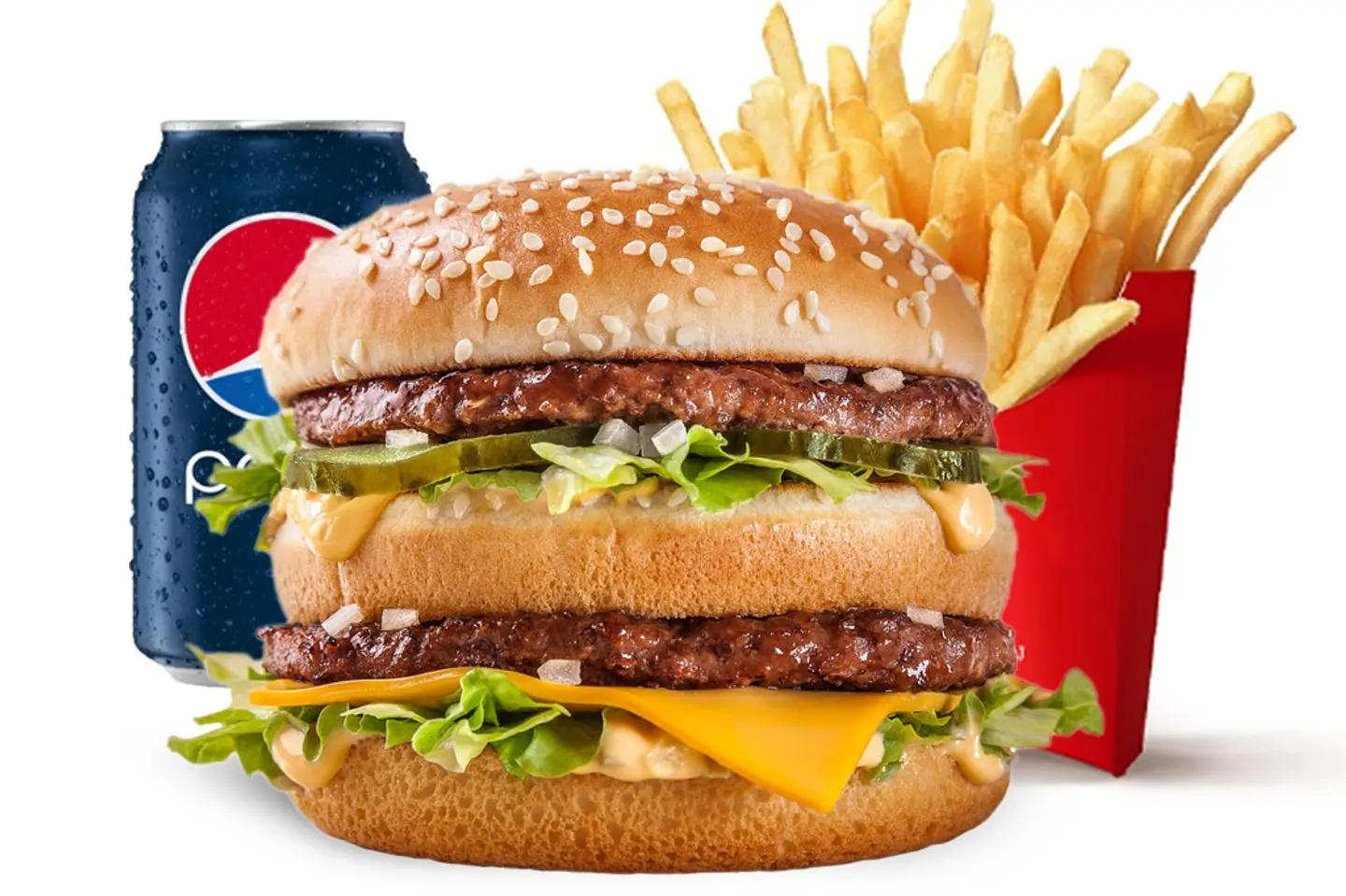 Double Beef Burger Meal