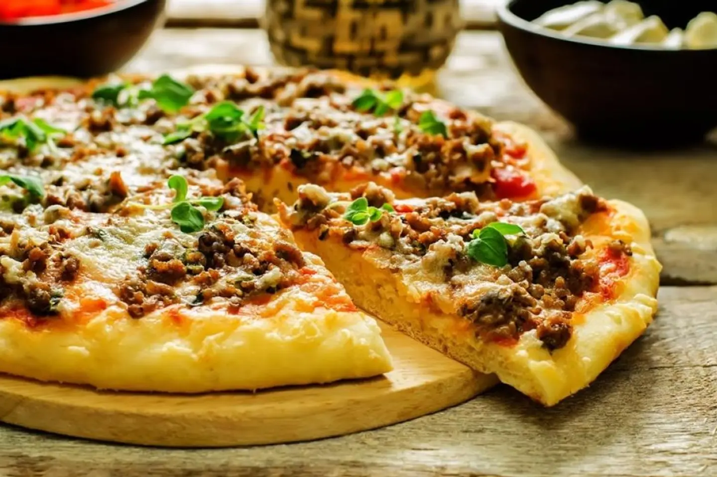 Pizza Beef Saj