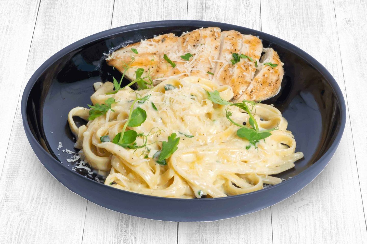 Garlic Cream Fettuccine
