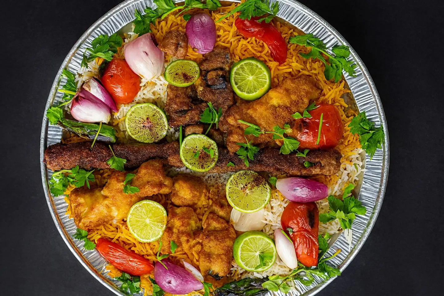 8 Mixed Grill Skewers With Rice