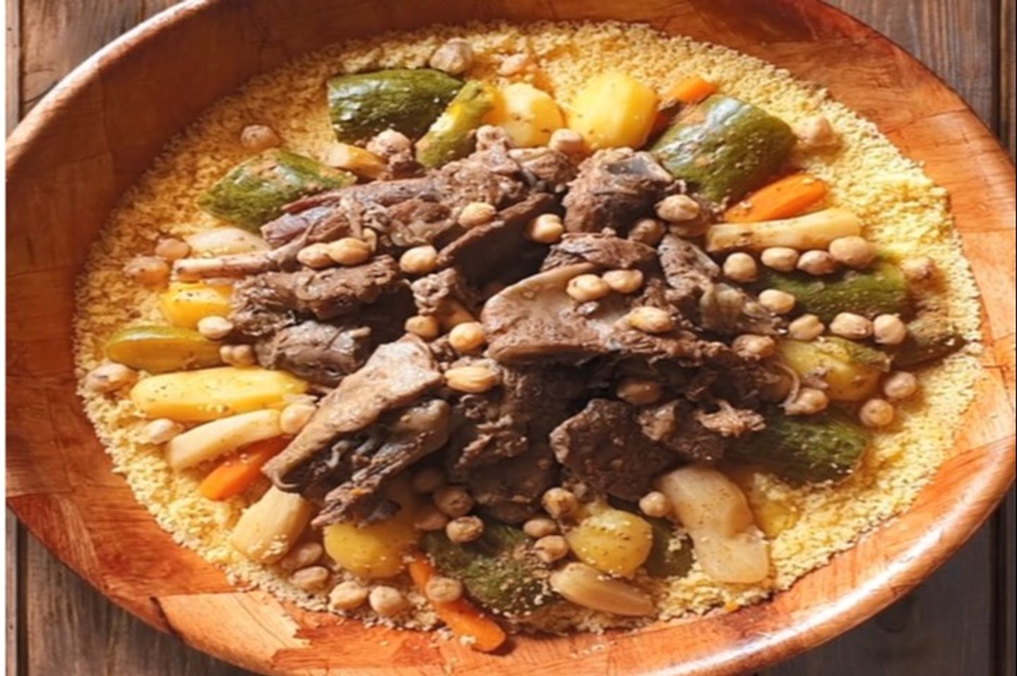 Meat Couscous With Vegetables
