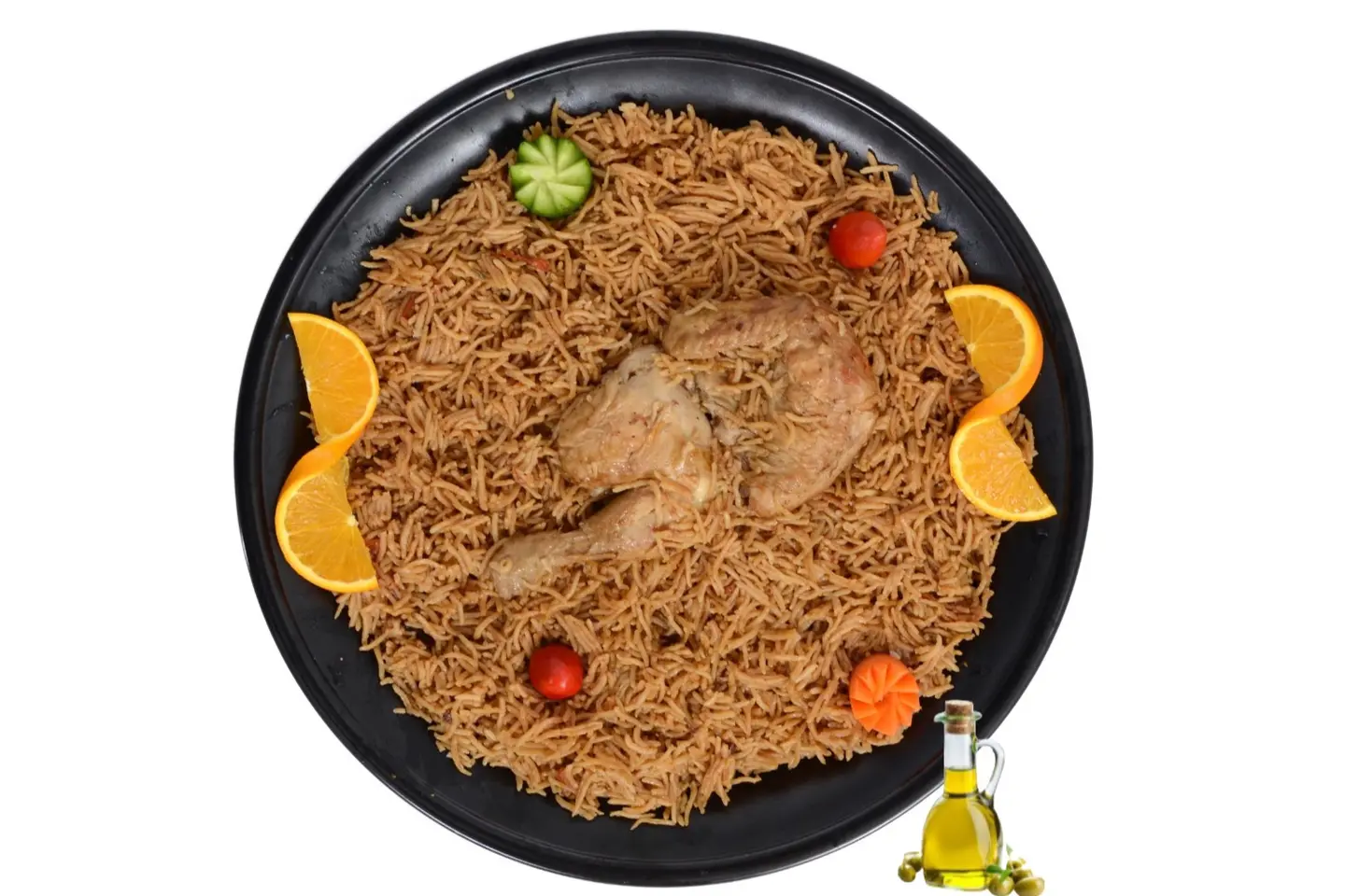 Half Madghot Chicken With Basmati Rice