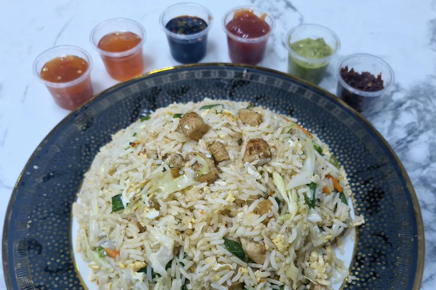 Fried Rice With Chicken, Beef, Shrimp, Or Combo