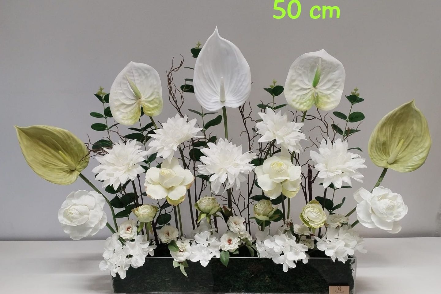 Arrangement Flower White 50 Cm