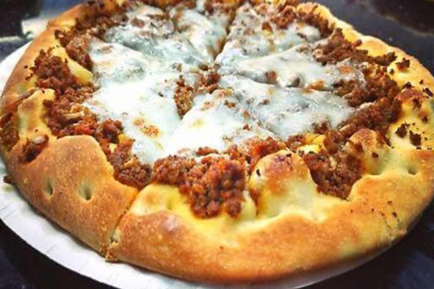 Manakish Sfiha With Meat And Cheese