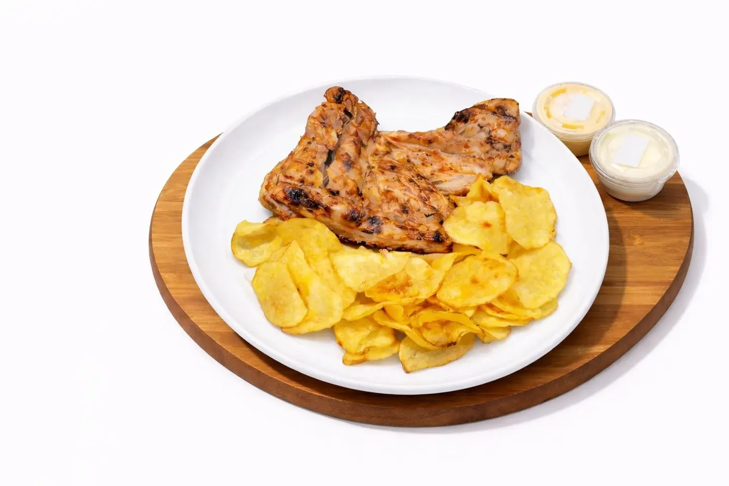 Chips With Half On Charcoal