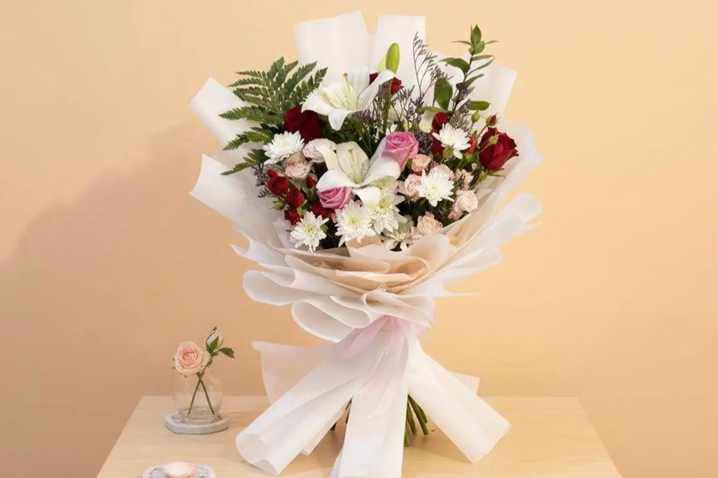 باقة ورد وريحان ستة عشر