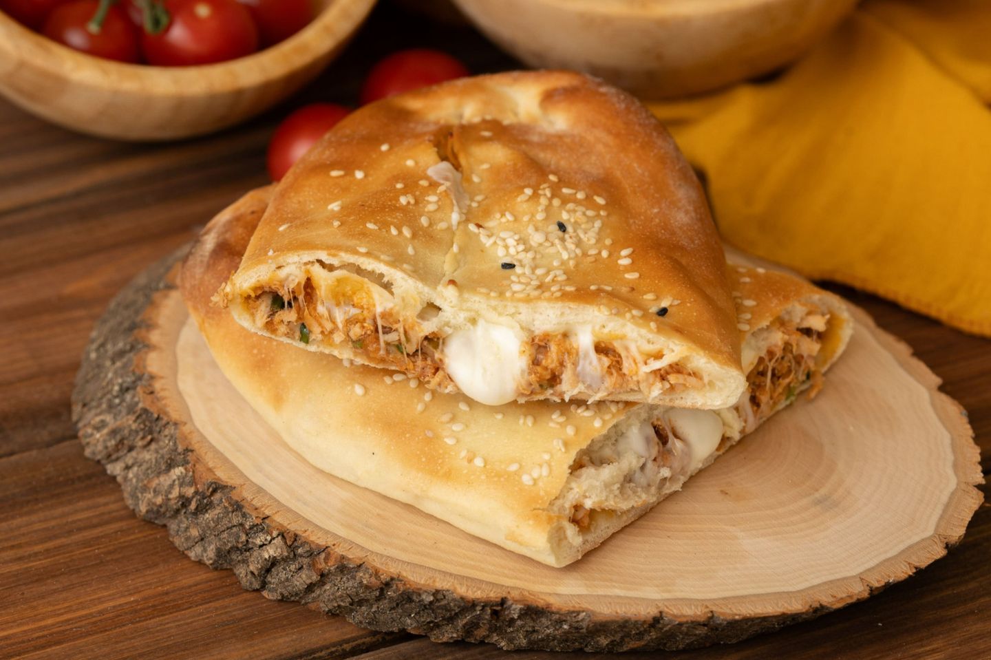 فطيرة دجاج بالجبن