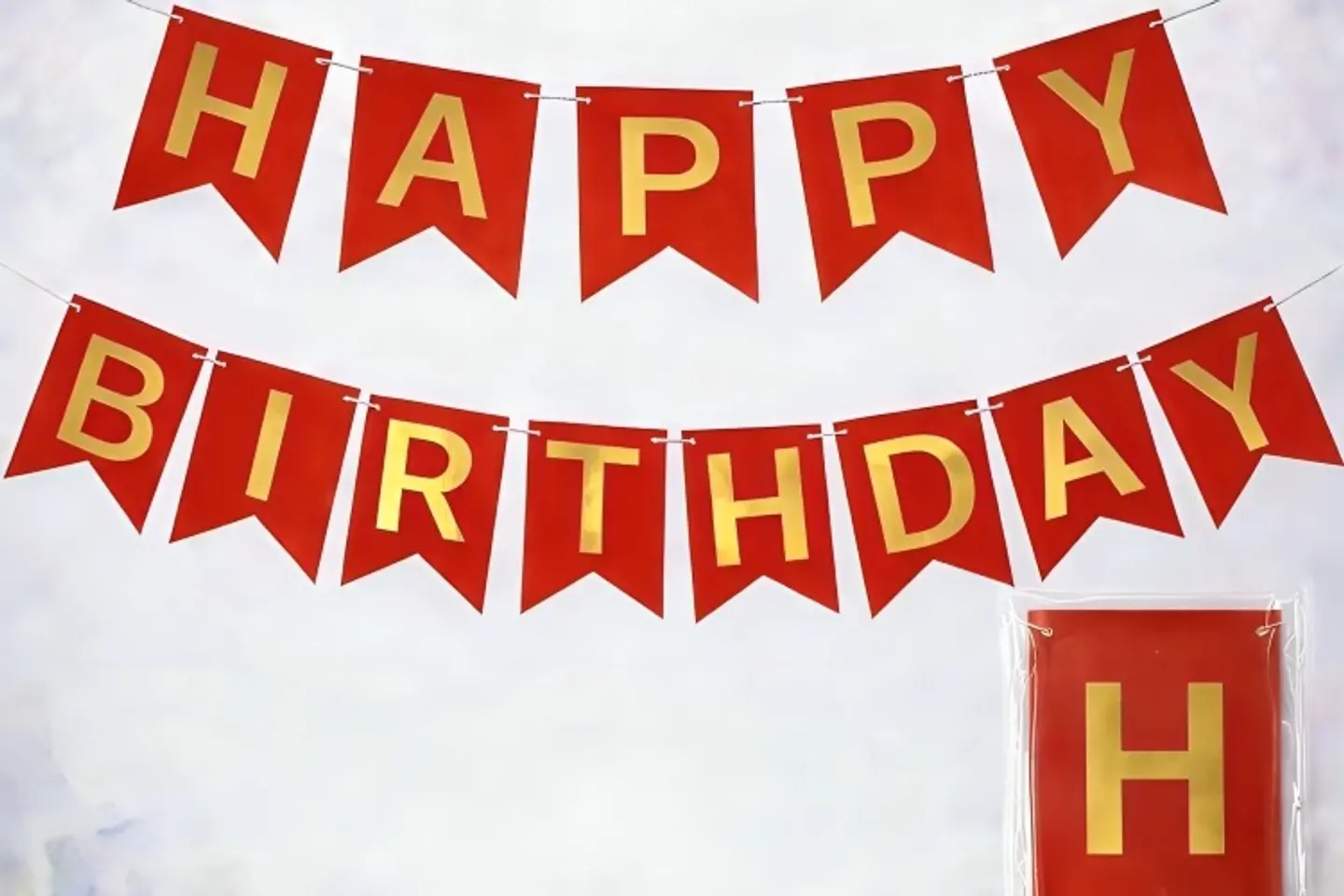 Red Birthday Rope Ribbon