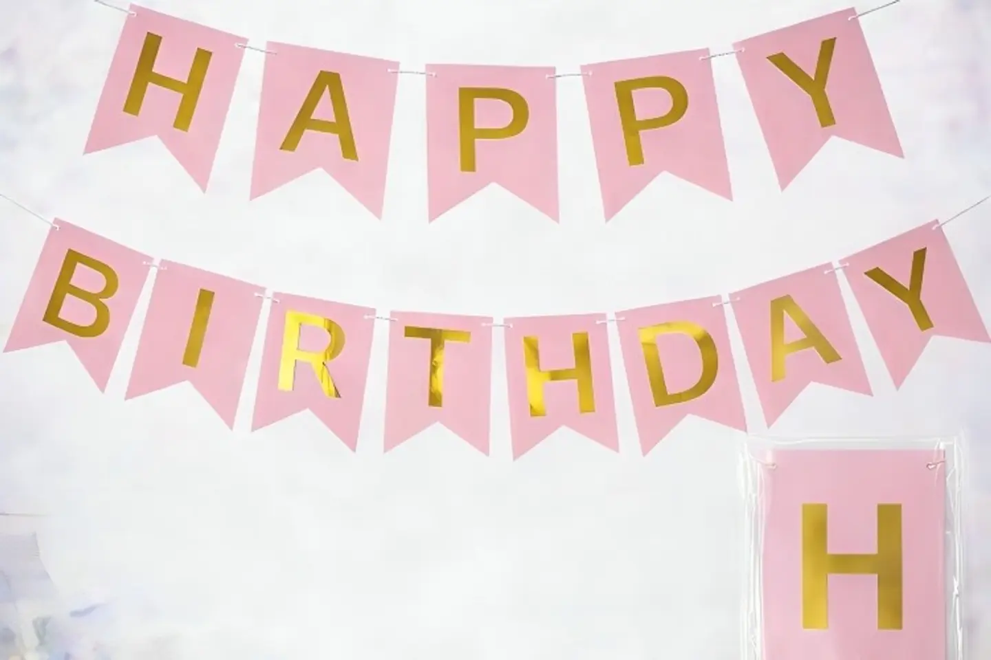 Pink Birthday Rope Ribbon