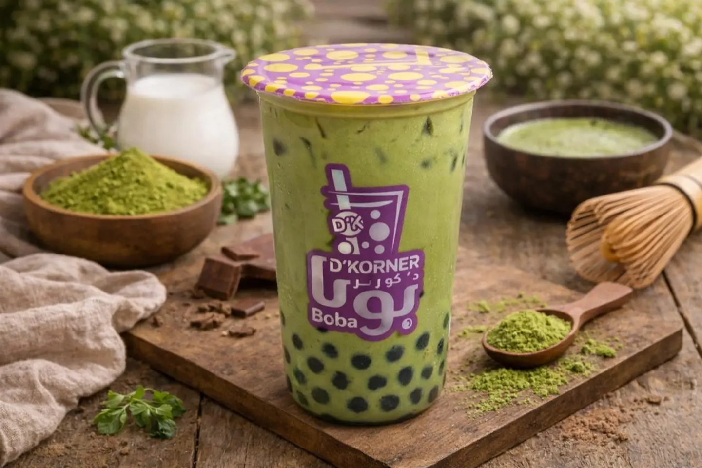 Matcha Milktea Boba Large 700ml
