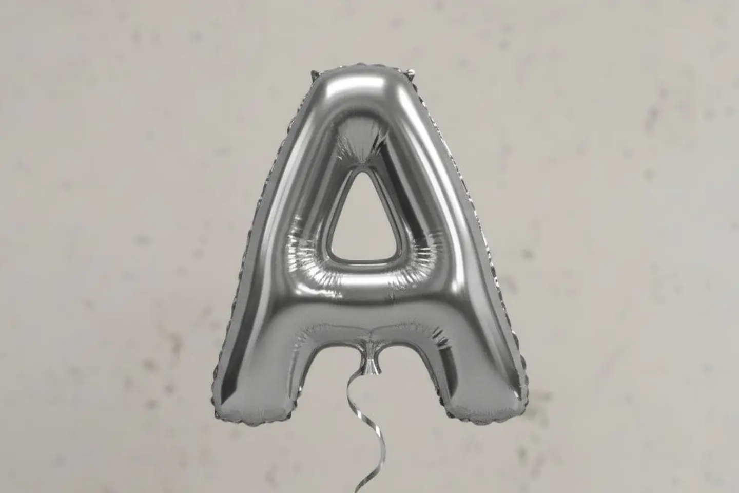 بالون حرف آيه بالانجليزية