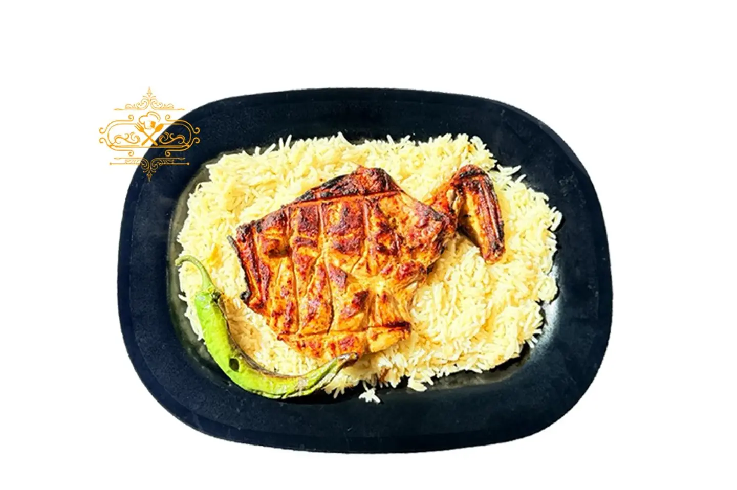 ربع فحم مع ارز