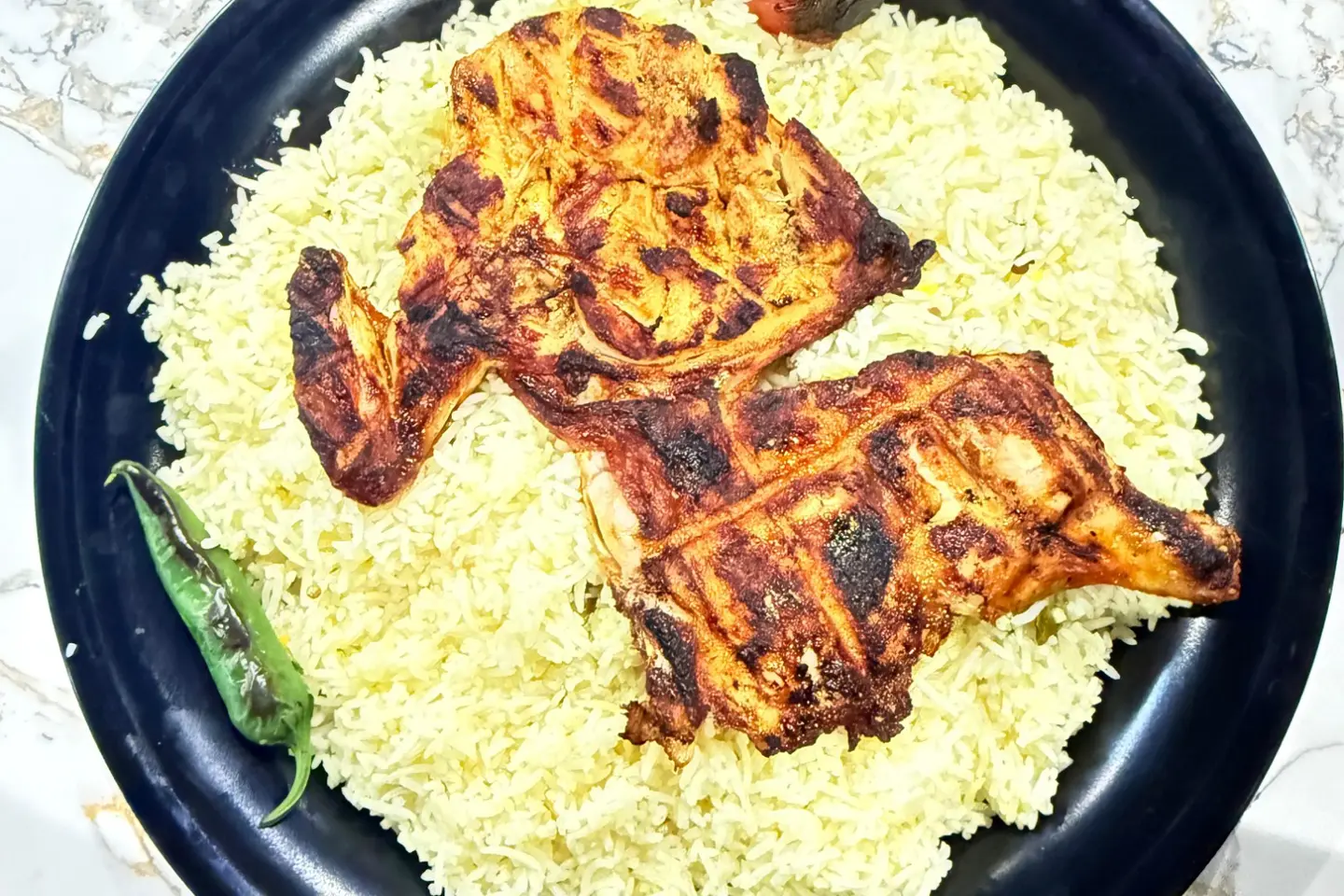 نص فحم مع ارز