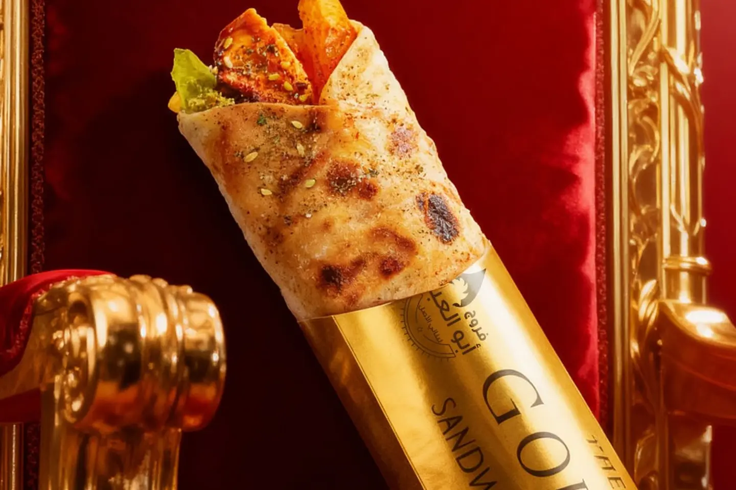 ساندويش مسحب ذهبي