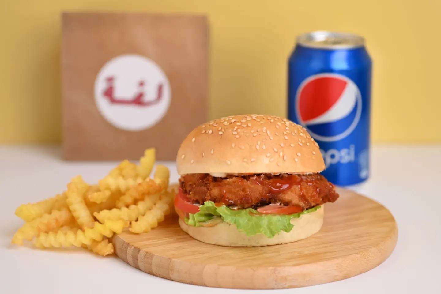 وجبة برجر دجاج