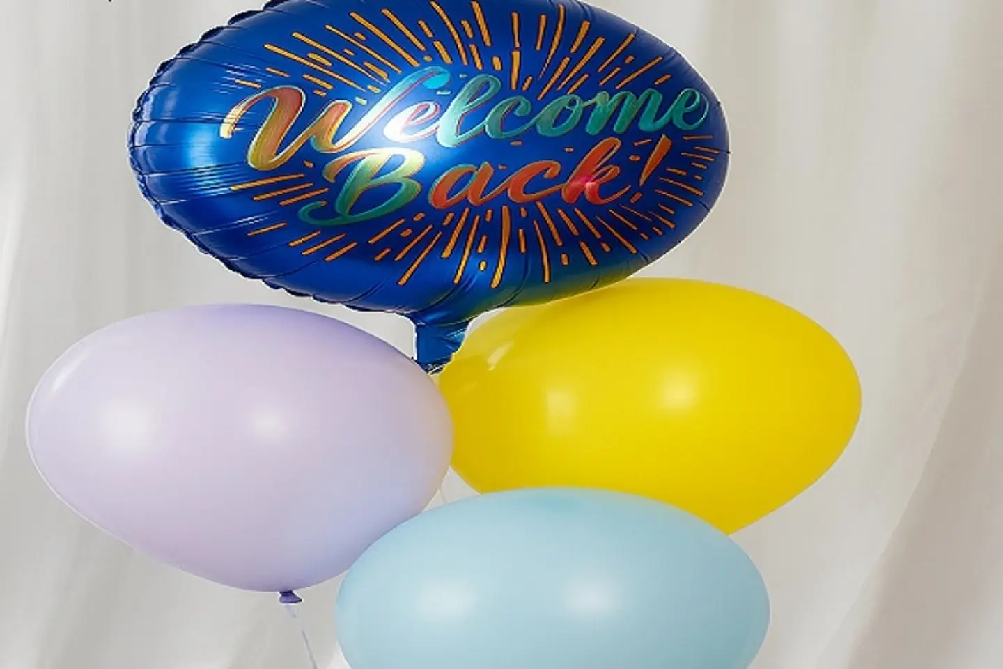 Welcome Back Balloon   Blue