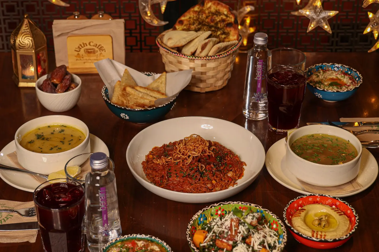 قائمة رمضان بدون الطبق الرئيسي