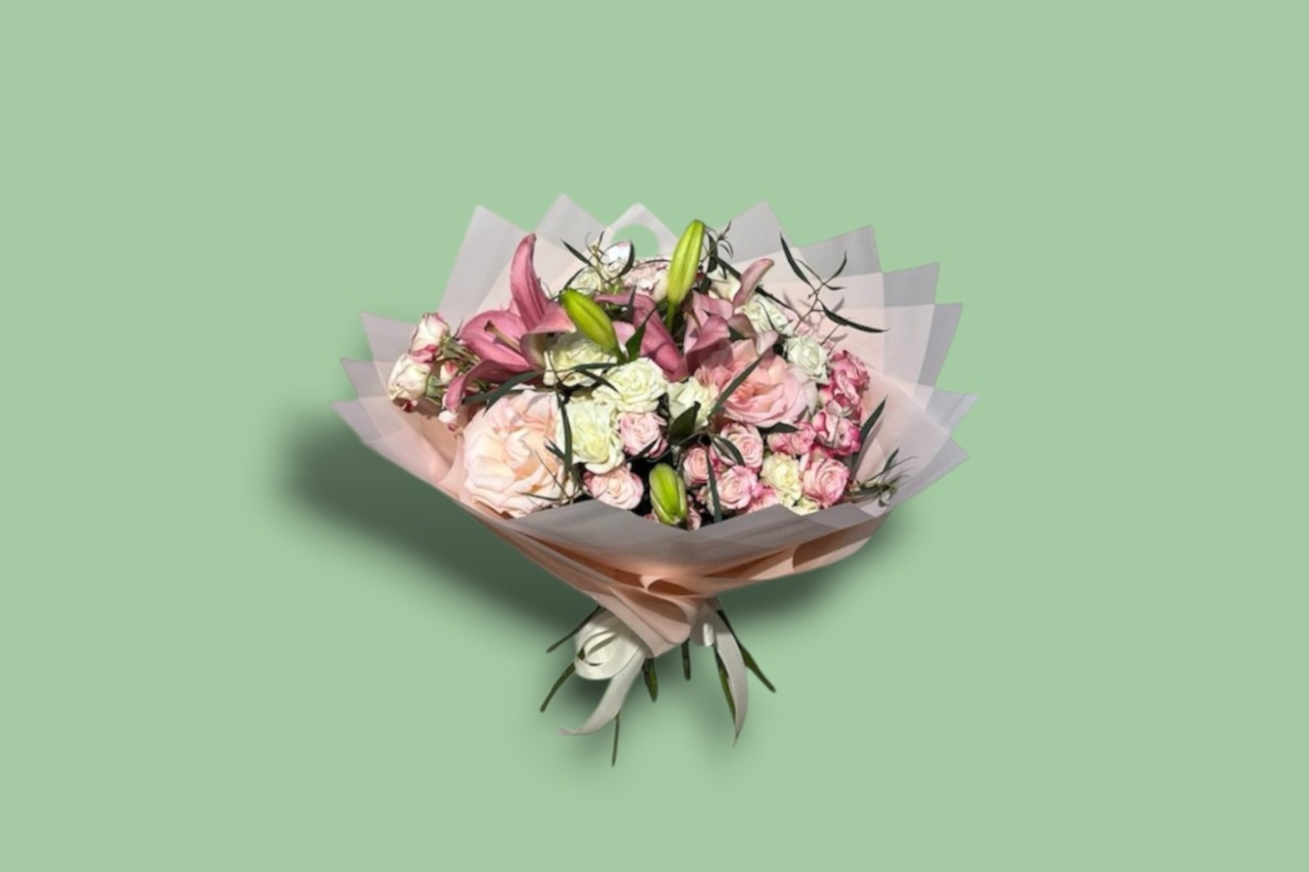 A Bouquet Of Flowers In Pastel Colors 10