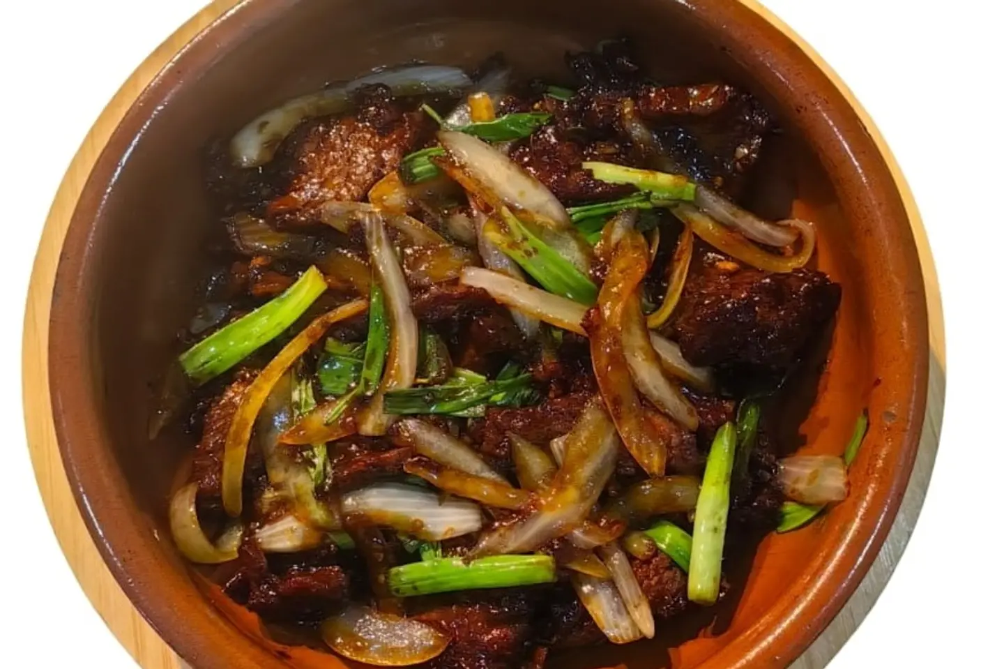 Tuscan Sizzling Carpaccio Filet Mignon With Green Onions