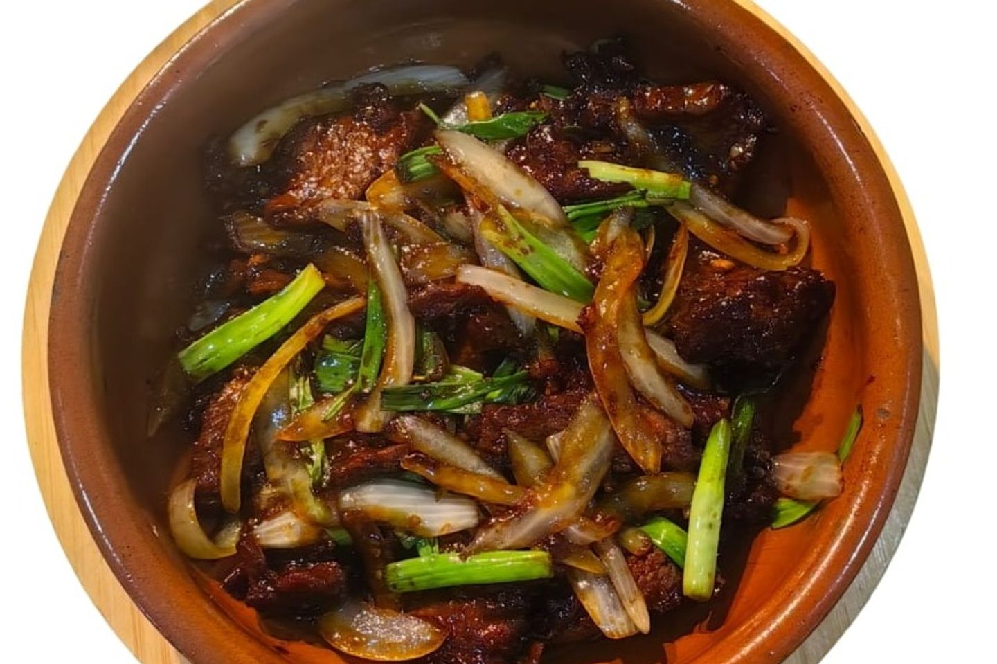 Tuscan Sizzling Carpaccio Filet Mignon With Green Onions