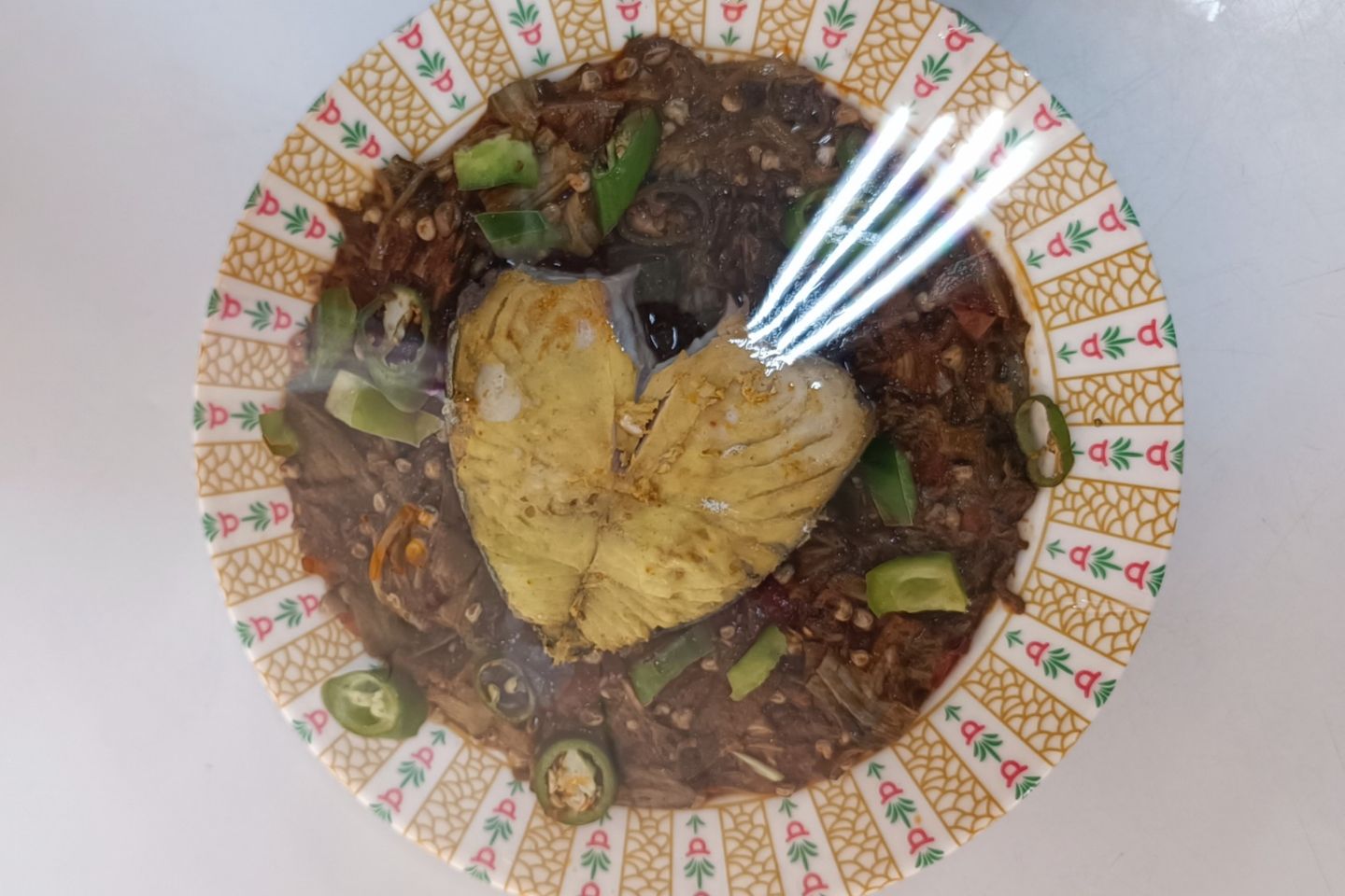 سمك مع ملوخية
