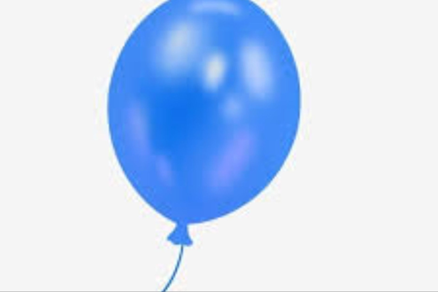 بالونة هيليوم لون ازرق