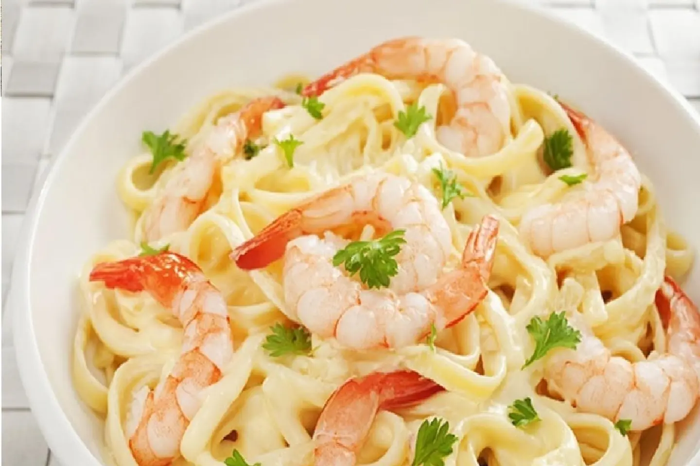 Fettuccine Shrimp Red Sauce