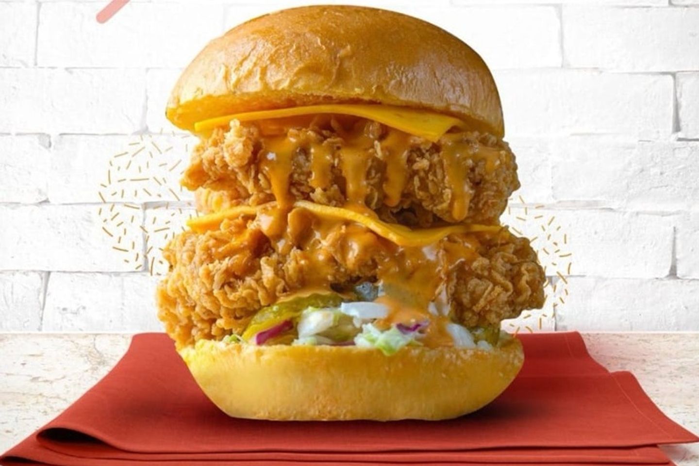 Double Chicken Burger