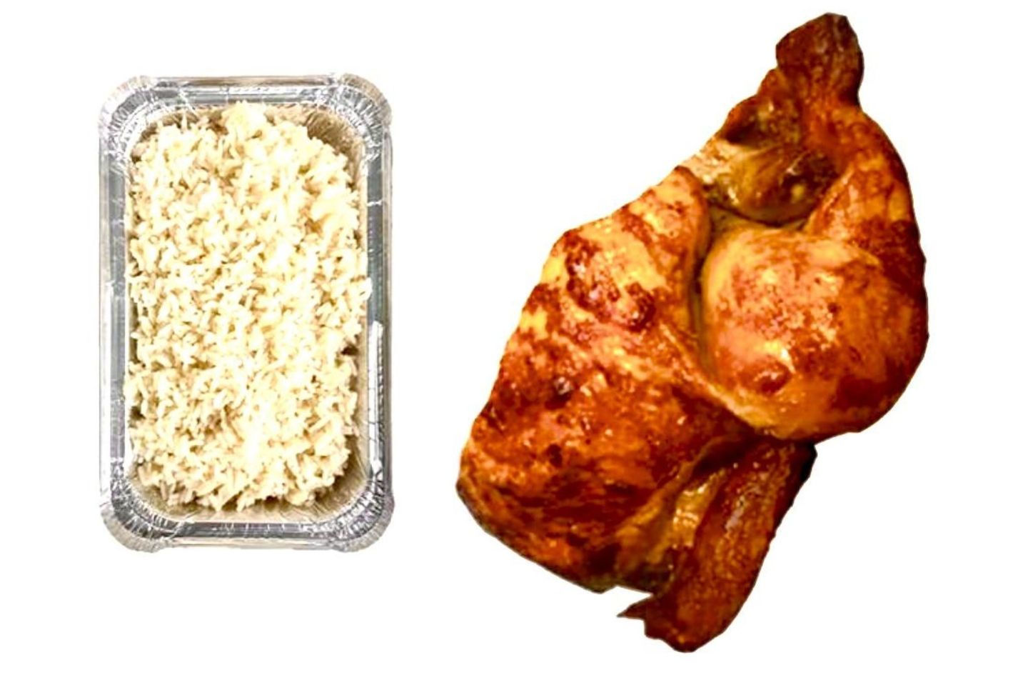 Half Agrilled Chickenwith Rice