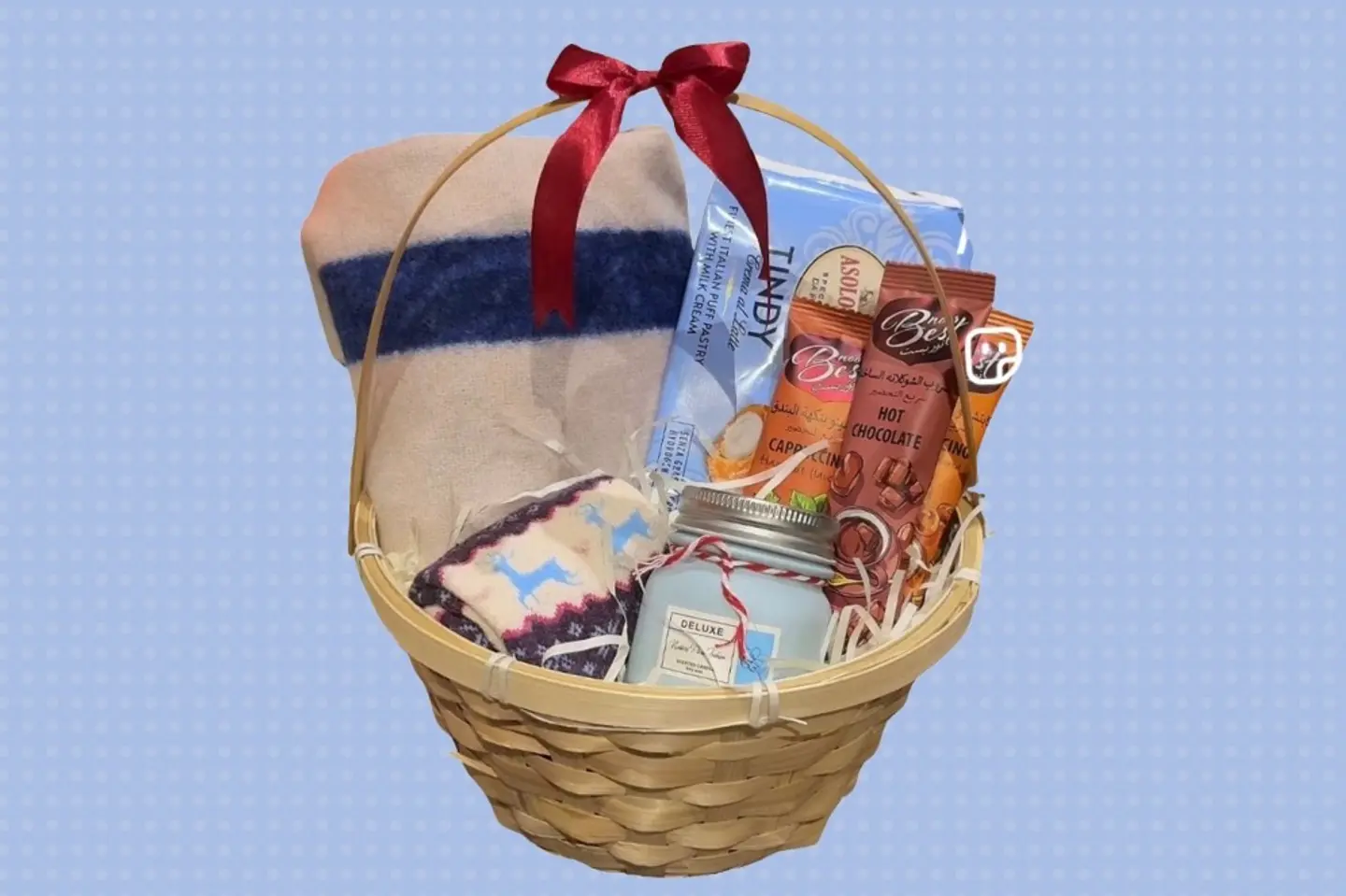 سلة الشتاء-ازرق