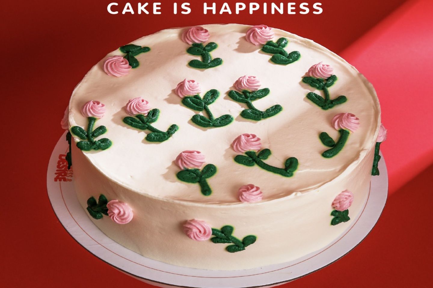 Pink And White Floral Cake - Mango