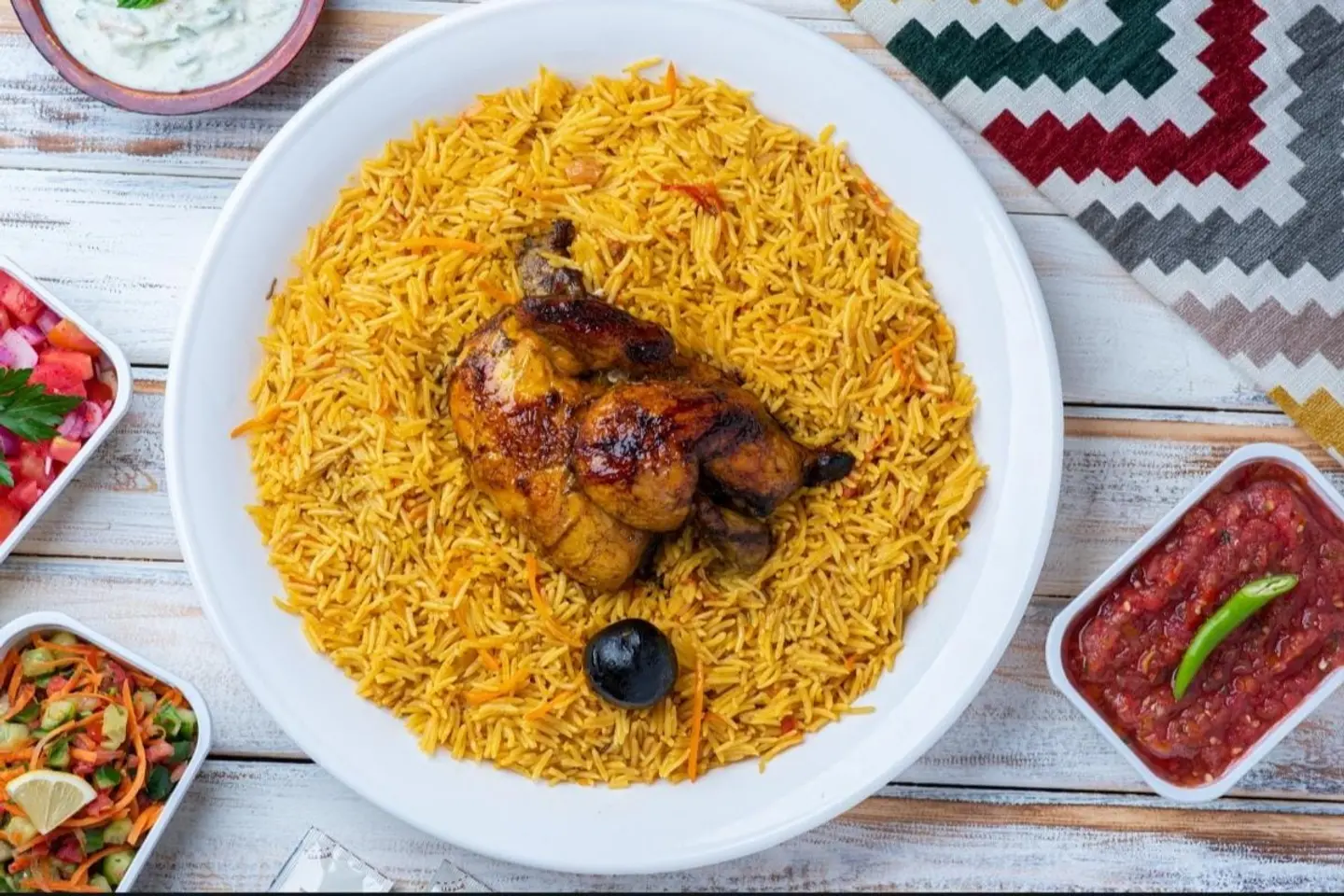 Half A Piece Of Chicken Bukhari Grill