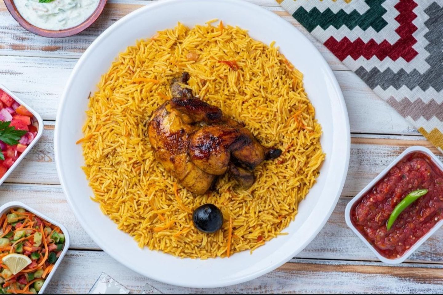 Half A Piece Of Chicken Bukhari Grill