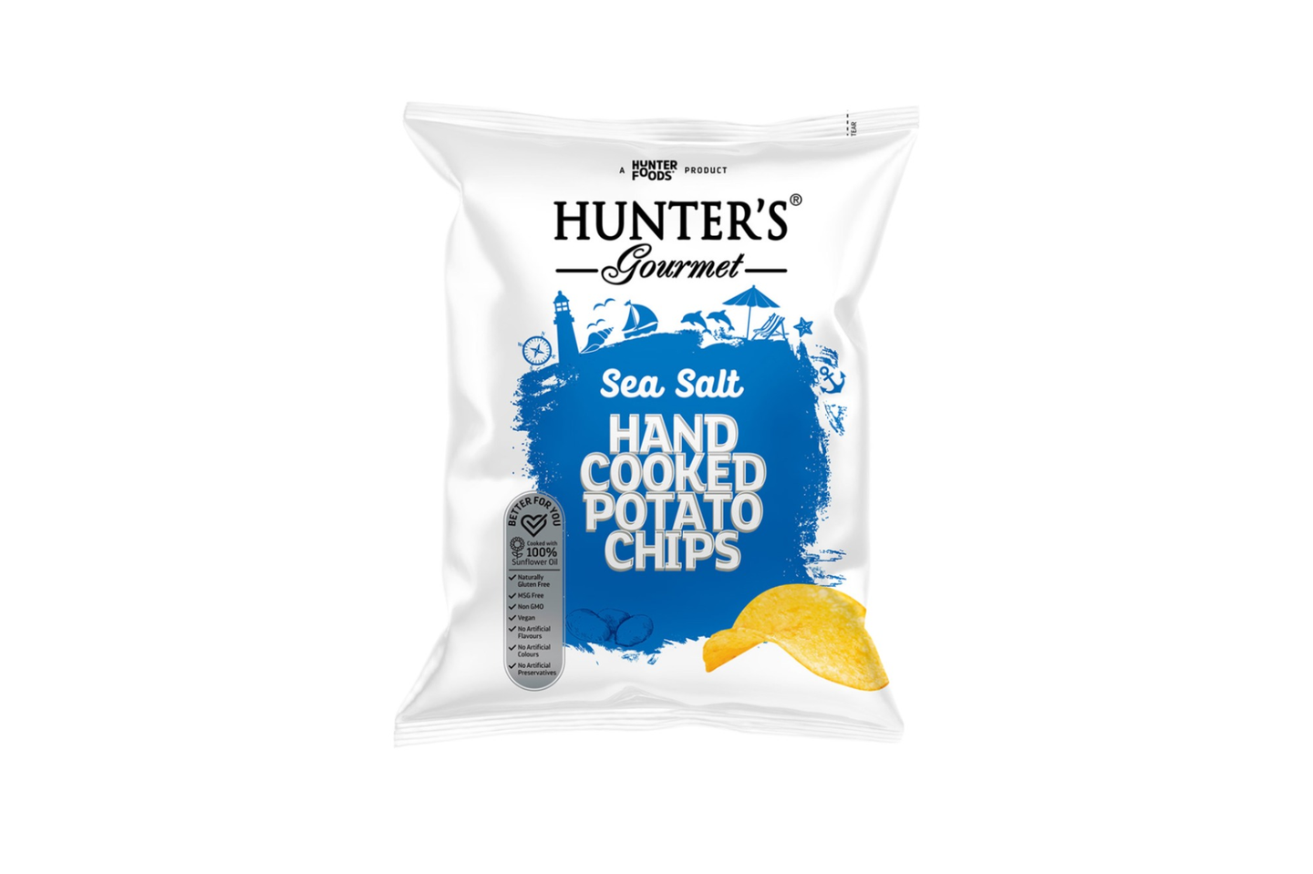 Hunter Chips Sea Salt Hand Cooked 125g