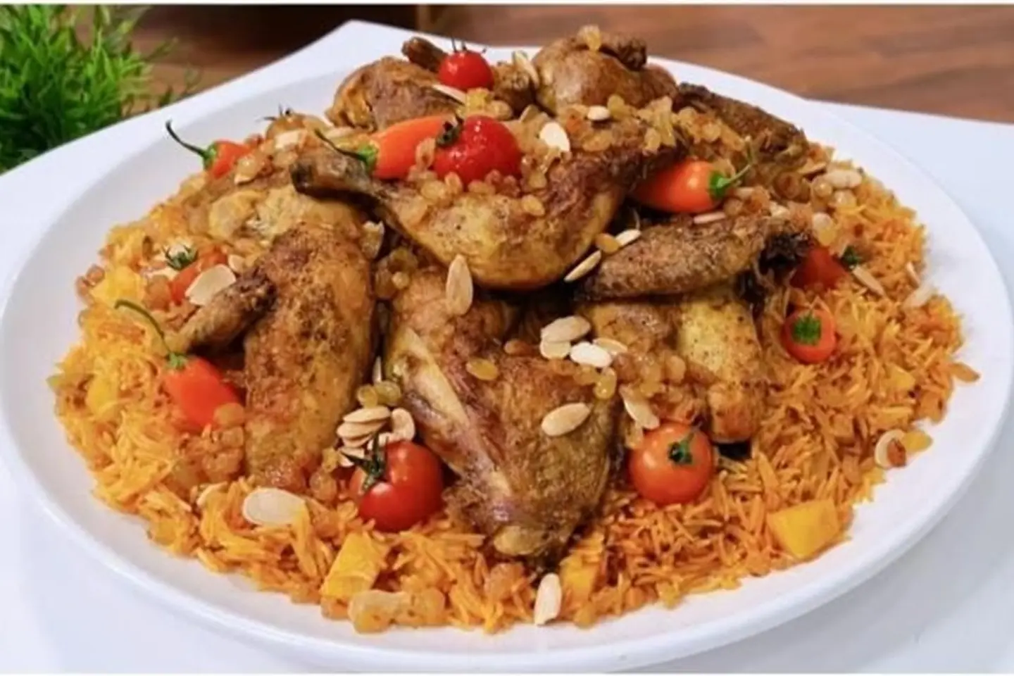 نصف حبة دجاج كبسة كابلي