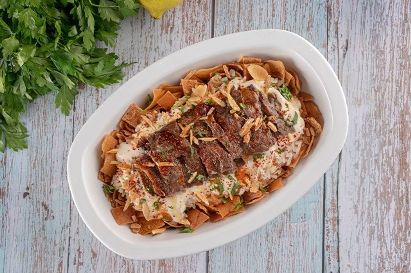 Meat Shawarma Fatteh