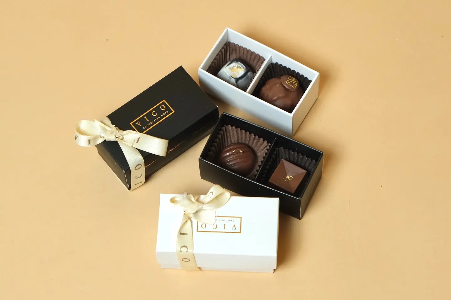 Box Of Two Chocolate Pieces